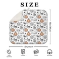 thumbnail image 4 of White Halloween Skull Pumpkin Spider Pattern Dish Drying Mat for Kitchen 1 Pack, Ultra Absorbent Microfiber Dishes Drainer Mats,16"x18", 4 of 6