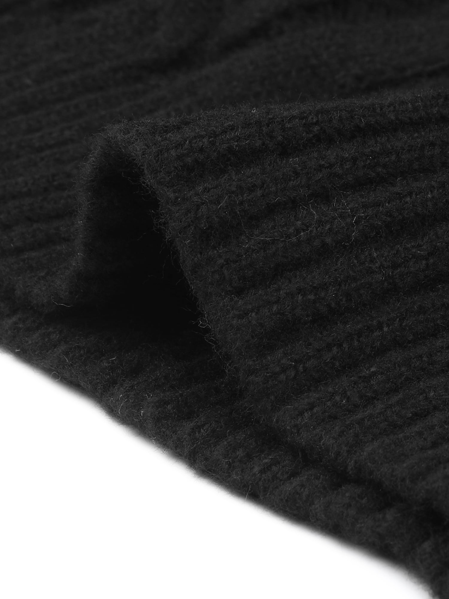 DARING DIVA Women's Plus Lightweight Long Sleeve Open Front Sweater 1X Black