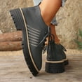 thumbnail image 5 of Rokment Womens Mesh Slip on Socks Oxfords Breathable Fashionable Platform Chunky Lug Sole Mid Heel High Top Fashion Sneakers Walking Dress Shoes B Size 6.5, 5 of 9