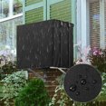 Window Air Conditioner Cover Outdoor,Outside Window AC Unit Cover Black DustProof Waterproof AC