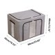 thumbnail image 1 of Fiudx Ofertas de la semana Tela transparente, caja de almacenamiento de ropa, estructura de acero, armario plegable montado en el coche y caja de almacenamiento de mantas, 1 of 2