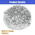 thumbnail image 5 of Vocoste 1 Set Faux Crystal Glass Rhinestones Rhinestones for Nail Art Clear White SS10 2.7-2.8mm 1440 Pcs, 5 of 6