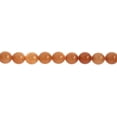 thumbnail image 2 of John Bead Earth’s Jewels Aventurine Beads - Round, Pkg of 23, Peach, 8 mm Dia., 2 of 2