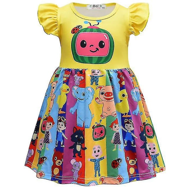 Vestido de dibujos animados de falda para niñas Cocomelon39161