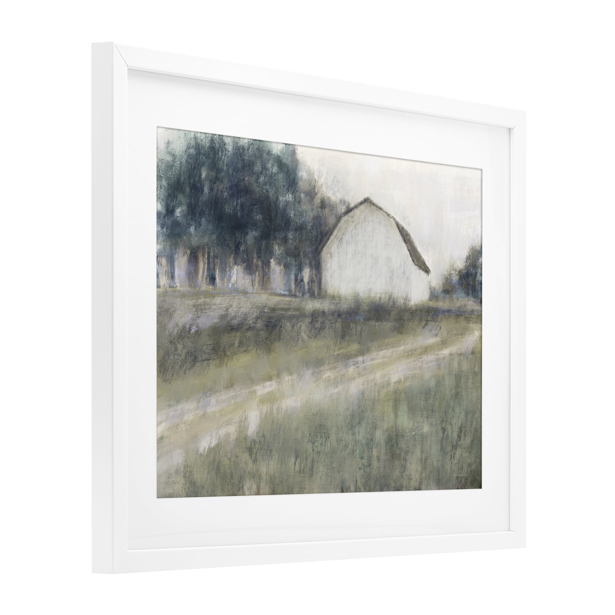 Stupell Industries Another Path Abstraction White Framed Print Under Glass, design by Kamdon Kreations