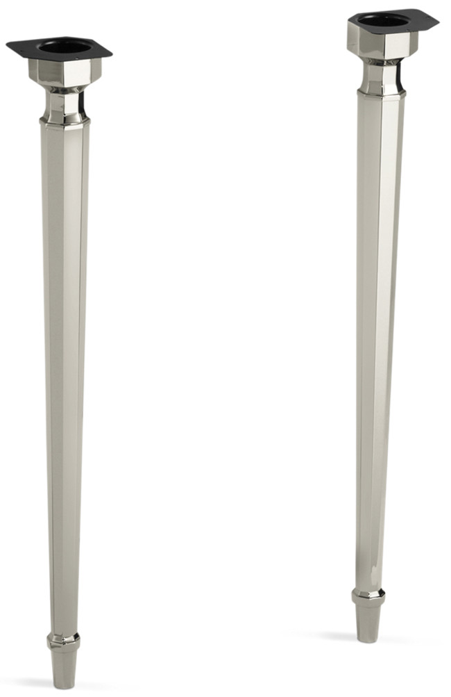 Kohler K6839 Kathryn Octagonal Tapered Brass Table Legs Nickel