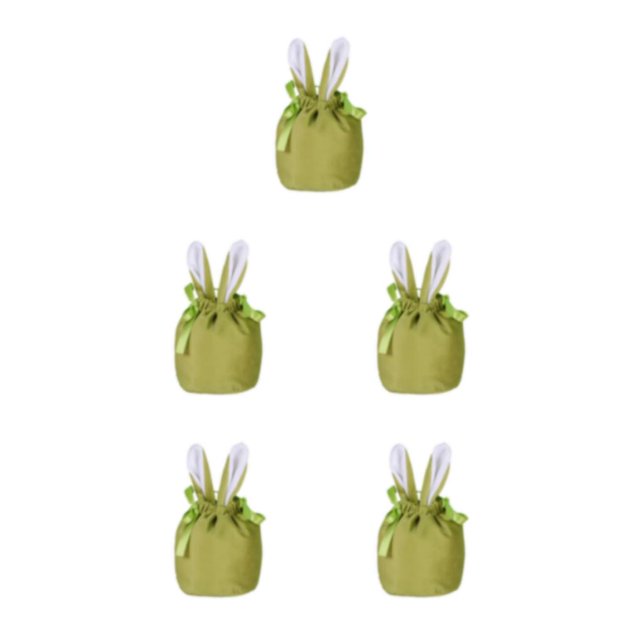 Wosthever Excelentes bolsas de regalo de Pascua para lindas y exquisitas decoraciones de Pascua RBD- verde 9*13 cm Type2 NO2