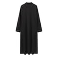thumbnail image 4 of Thobe for Men Long Sleeve Button Down Kaftan Thobe Casual Henley Shirts Embroidered Thobe Eid Clothes Muslim Prayer Clothes, 4 of 8