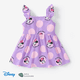 thumbnail image 1 of Disney Mickey y sus Amigos Vestido para Niñas Bebé/Toddler con Estampado de Personajes y Mangas Volantes, 1 of 3