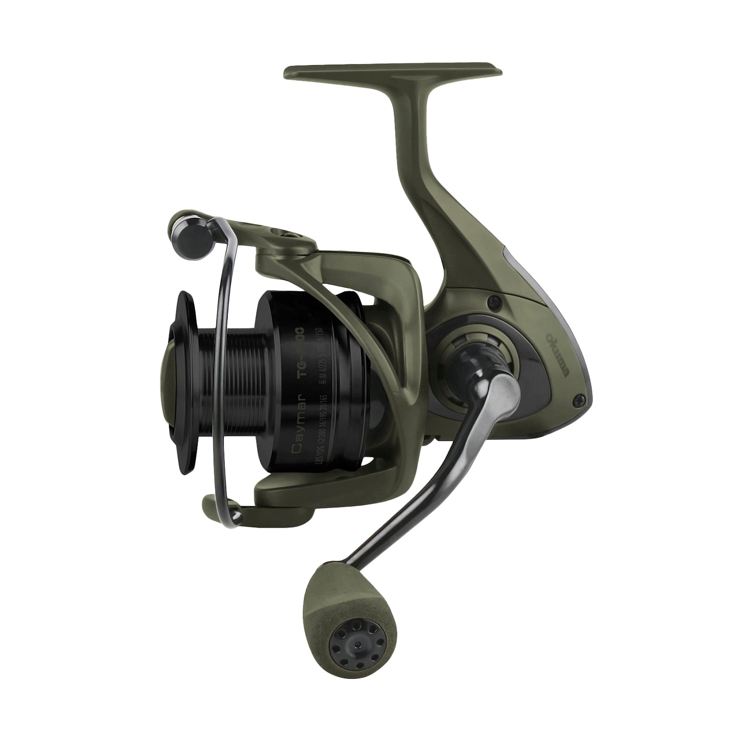 Okuma Ceymar 5.0:1 Compact Spinning Left/Right Hand Fishing Reel Green - TG-1000