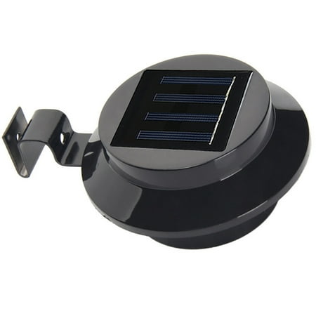 

Solar Powered LED Light Outdoor Patio Garden Fence Induction Lamp 5W Rechargeable Lamp Black Warm Light