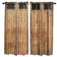 thumbnail image 2 of Vintage Farm Wood Door Rustic Curtains Home Decor Living Room Kitchen Balcony Room Window Curtain Bedroom Patio Decoration, 2 of 7