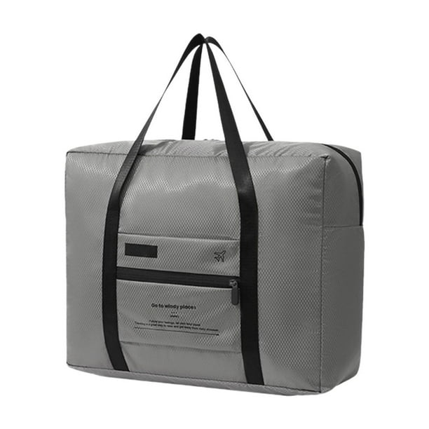 Bolsa de equipaje con diseño de diamantes, plegable, de viaje, de gran capacidad, con múltiples bolsillos para viajes de negocios y vacaciones.
