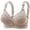 Grey, variant on Women's Large Chest Thin Cup No Steel Ring Comfortable Gathering Bra Side Fold Side Adjustment Beauty Back Underwear Staples Bra Comfy Maternity Bra Women Bra 36c Low Back Bras for Women Bras