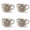 Brown Leaf 4pcs, variant on Ceramic Mug 1pcs, 11oz - Vintage Coffee Mug, Pottery Cups for Milk, Latte, Cappuccino, Tea - Porcelain Dishwasher, Microwave Safe Stoneware Green Leaf