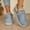 Light Blue, variant on Women's Felt Bootie Slippers Warm Cozy Memory Foam Slipper Boots with Polar Fleece Lining Non Slip House Shoes Indoor Outdoor Light Blue 8.5(41)