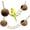 2PCS 22.04*13.38in, variant on Bird Hides Coconut Nest with Wood Ladder,Syrian Hamster Cage Hanging Natural Coco Shell Hut Hide Toy with Wooden Bridge,Hollow Hideaway Toys for Small Animal Rat Lovebird Finches