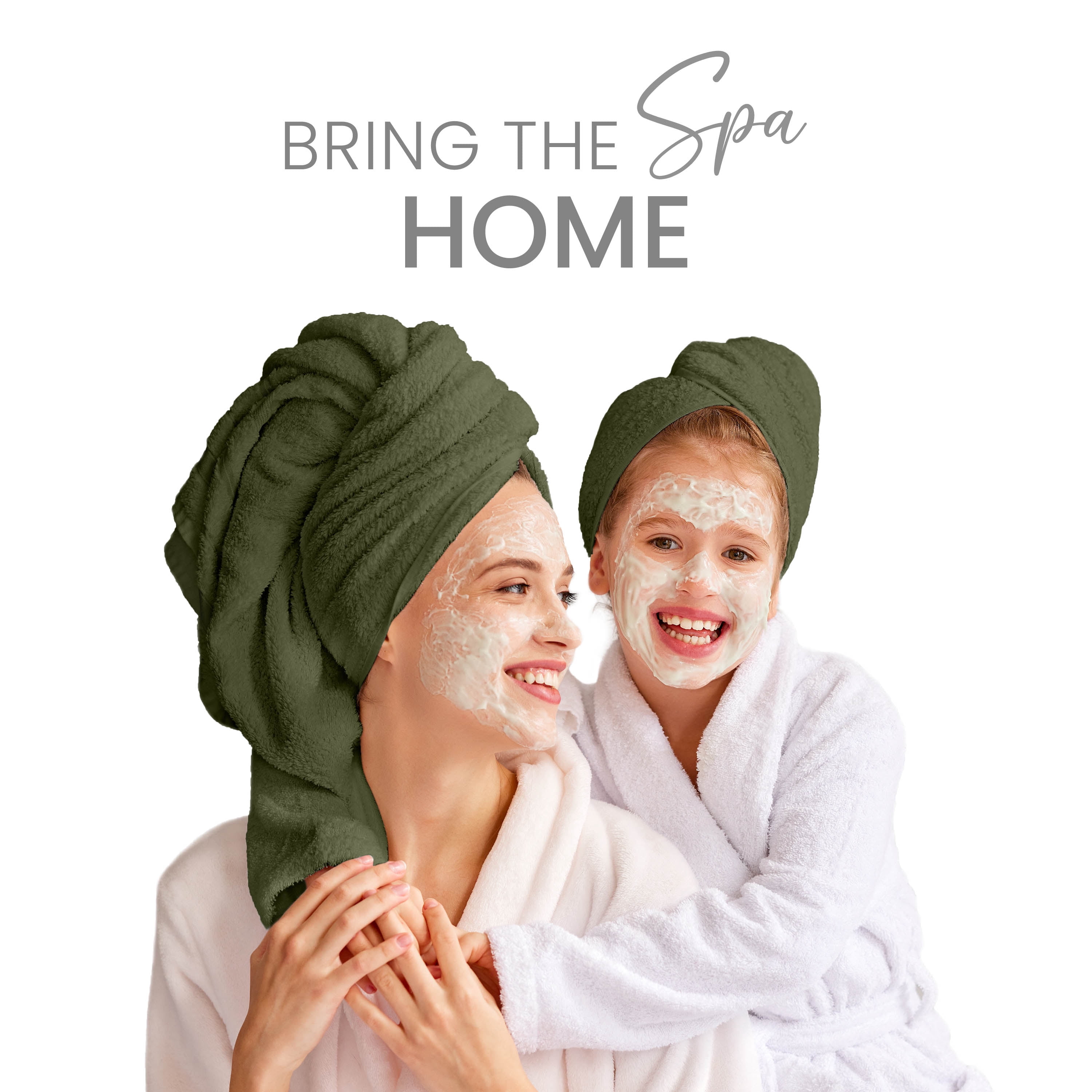 Martex 6-Piece 100% Ringspun Cotton Towel Set, Quick Dry Soft & Absorbent, Dark Green