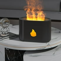 Aursykel Quiet Aromatherapy Oil Diffuser with Flame Light and Auto Shut Off for Home Spa and Office Relaxation USB Powered Humidifier Vaporizer Compact Portable Design 0.68lb