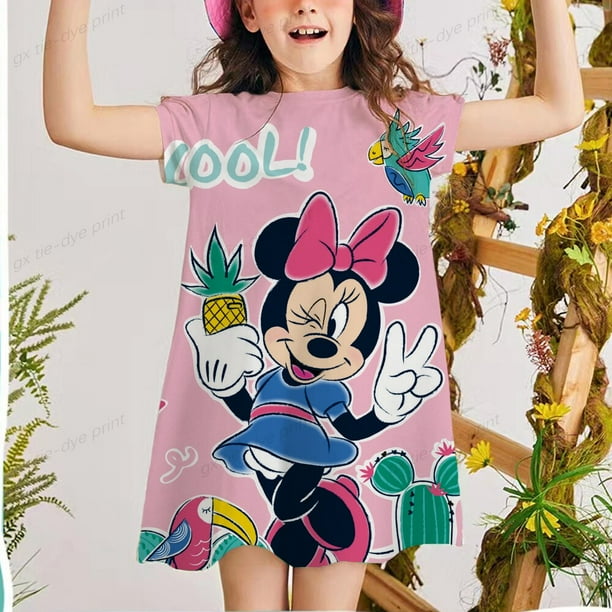 Vestidos infantiles de princesa de Disney para niñas, cumpleaños, Pascua, Cosplay, vestido de ratón, disfraz de chico, ropa para niñas pequeñas, 2-12T Wea5T Gao Jinjia LED
