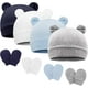 thumbnail image 1 of Gorro y guantes para bebé recién nacido, gorro para niña, gorros para primavera, verano, otoño e invierno, de algodón para bebés de 0 a 6 meses, 1 of 5