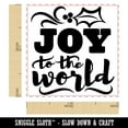 thumbnail image 2 of Joy to the World Christmas Self-Inking Rubber Stamp Ink Stamper - Purple Ink - Small 1 Inch, 2 of 7