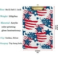 thumbnail image 3 of FMSHPON American Flag Stars Clipboard Hardboard Wood Nursing Clip Board and Pull for Standard A4 Letter 13x9 inches, 3 of 5