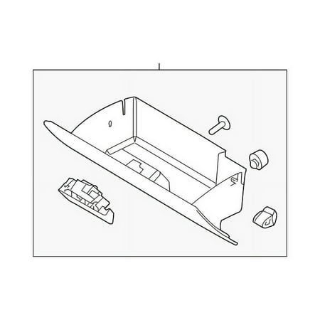 Genuine OE Ford Glove Box Assembly - 8A8Z7406024AA