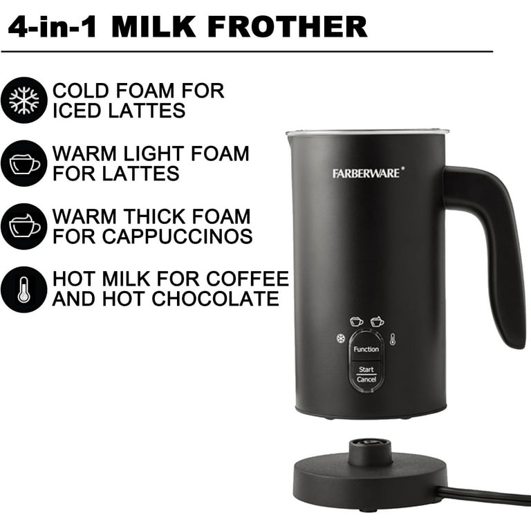 REVIEW Farberware Automatic Electric Milk Frother 4 in 1