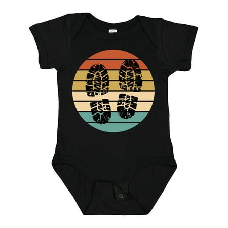 

Inktastic Hiking Boots Retro Sunset Gift Baby Boy or Baby Girl Bodysuit
