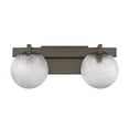 thumbnail image 2 of Darien 2-Light Bathroom Vanity Light in Mediterranean Bronze, 2 of 6