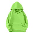 thumbnail image 5 of Abcomgle Girls Hoodies Size 10-12 Cute Casual Hooded Girls Sweatshirt Plain Long Sleeve Girls Pullover Sweatshirt Fashion Winter Sweaters for Teen Girls with Pocket, 5 of 5