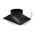 thumbnail image 2 of Luxshiny Black Dust Collection Hose Ventilation Interface Duct Connector Flange 1Pack for DIY Users, 2 of 8