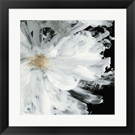 Black Peony by Asia Jensen, Framed Wall Art, 19.5W x 19.5H