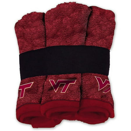NCAA Virginia Tech Hokies Wash Cloth Set, 6-Pack