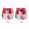 thumbnail image 3 of Balery Colorful Dog Cat Collage Pantalones cortos deportivos para mujer con forro y dos bolsillos, elásticos, para entrenamiento, gimnasio, yoga-Medium, 3 of 7