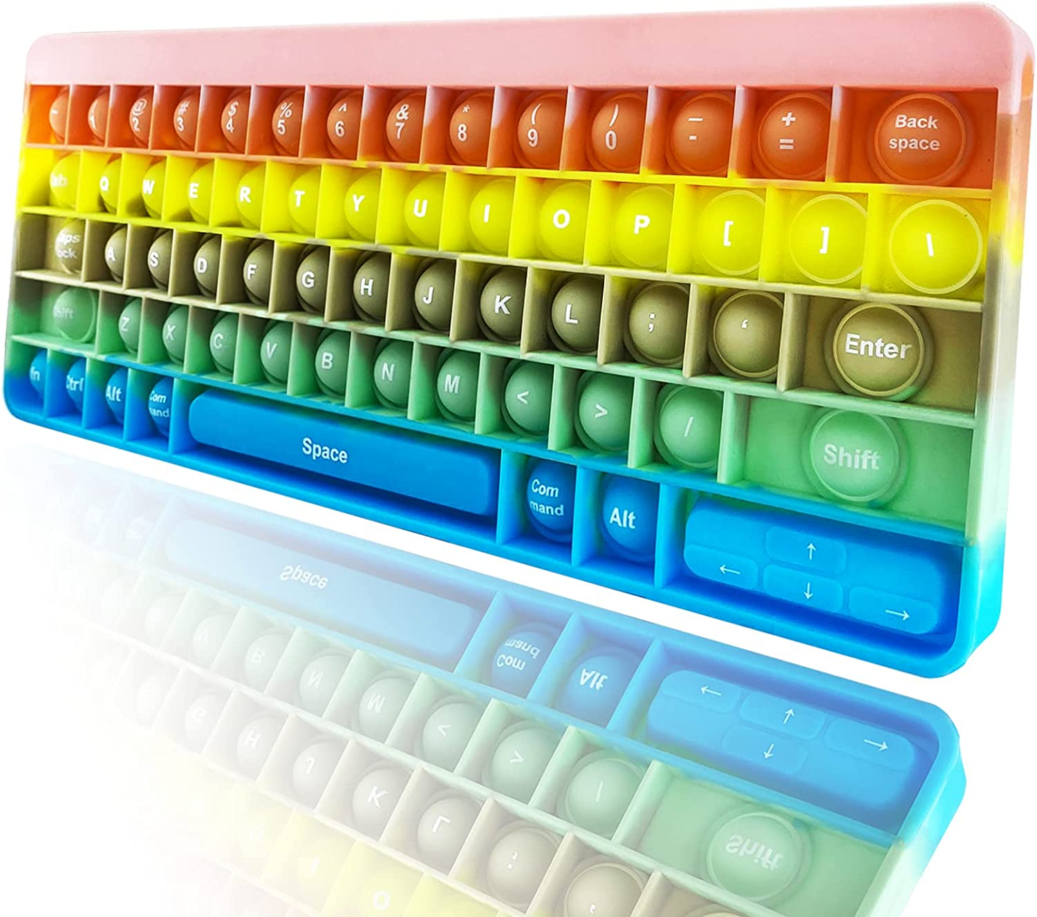 Teclado Fidget Silencioso Con 9 Teclas Mecánicas Diseño Piano, Llavero Anti-estrés Portátil Para Aliviar La Ansiedad En Niños Y Adultos Con TDAH