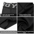 thumbnail image 4 of LANBAOSI 3 Pack Mens Performance Compression Shorts Spandex Running Underwear for Men Athletic Shorts Biking Running, L, 4 of 7