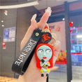 thumbnail image 1 of 1Pc Ladies And Men Cool Cartoon Skeleton Key Chain, Horror Movie Key Ring Key Chain Used For Wallet Handbag Car Backpack Pendant Party Gift, 1 of 5