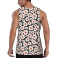 thumbnail image 3 of Fotbe Daisies Flowers Pattern Men's Quick Dry Workout Tank Top Gym Muscle Tee Fitness Bodybuilding Sleeveless T Shirt Breathable Workout Shirt-4X-Large, 3 of 9