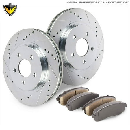 Front Brake Pads And Rotors Kit For Dodge Ram 1500 (Best Rotors For Dodge Ram 1500)