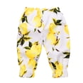 thumbnail image 2 of WOLLED Baby Kids Summer Floarl Linen Harem Pants for Girls 1-20Y Toddler Spring Soft Long Pants Fall Elastic Waist Casual Pure Cotton Bloomers Trousers, 2 of 10
