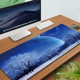 thumbnail image 3 of .x BAT Shadow Rubber Stitched Edges Extended Large Gaming Mouse Pad Office Keyboard Mouse Mat, 3 of 7