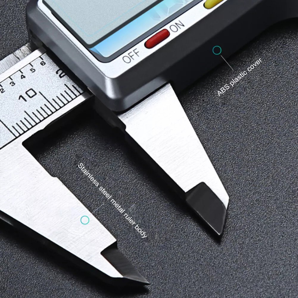 Vernier Caliper Stainless Steel 150mm Digital Caliper Vernier Gauge Micrometer Measuring Tool Metalworking Inspection Measuremen