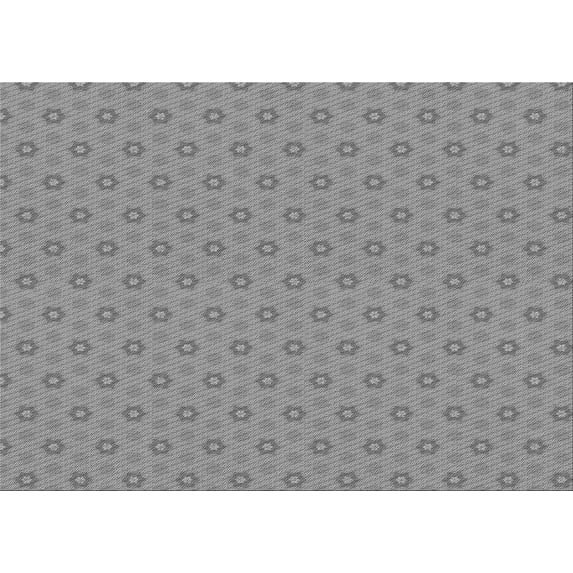 Ahgly Company Machine Washable Indoor Rectangle Transitional Sonic Silver Gray Area Rugs, 4' x 6'