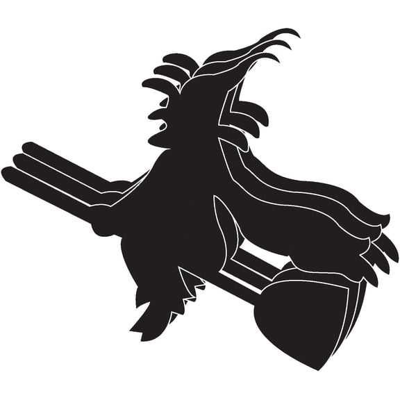 Magnets - Large Single Color Witch