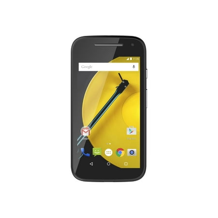Motorola Moto E - 4G smartphone - RAM 1 GB / Internal Memory 8 GB - microSD slot - LCD display - 4.5" - 960 x 540 pixels - rear camera 5 MP - front camera 0.3 MP - Cricket - black