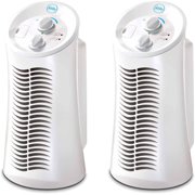 Febreze Mini Tower Air Purifier, White, FHT180W, 2 pack