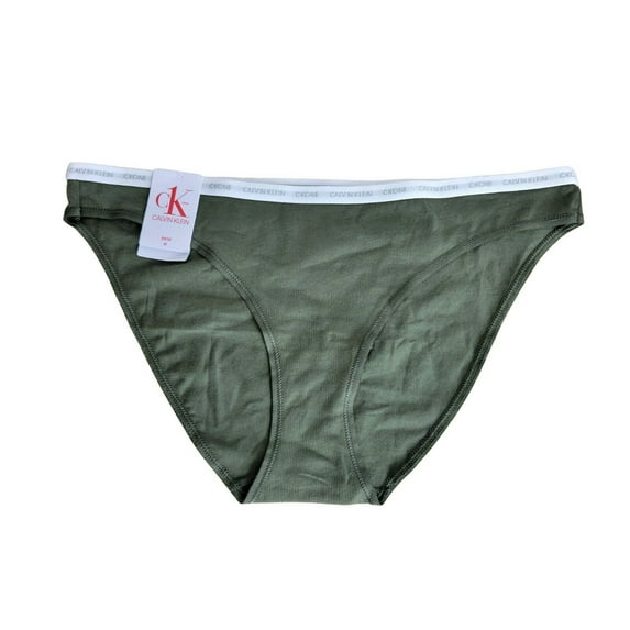 Calvin Klein Women's Green Bikini Cotton Underwear Size M