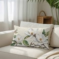 thumbnail image 3 of Botanical Flowers Body Pillow Cover, Pillowcase Protectors with Zipper, Breathable Decorative Throw Pillow Case Cover, Vintage Rustic White Floral Leaves Pillow Shams for Couch Sofa 24x36Inch, 3 of 8
